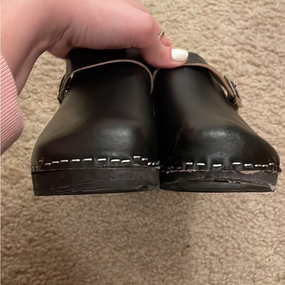 Genuine Swedish Clogs Real Leather Size 38 - Picture 3 of 4